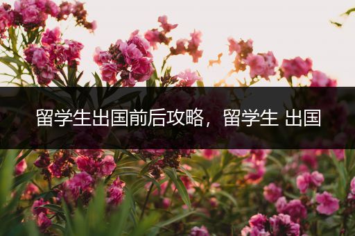 留学生出国前后攻略，留学生 出国