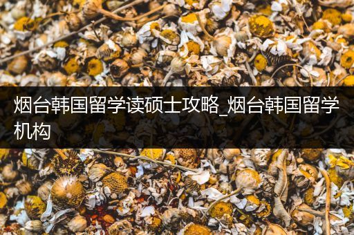 烟台韩国留学读硕士攻略_烟台韩国留学机构