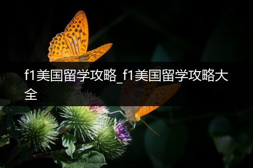 f1美国留学攻略_f1美国留学攻略大全