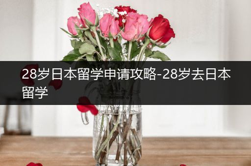 28岁日本留学申请攻略-28岁去日本留学