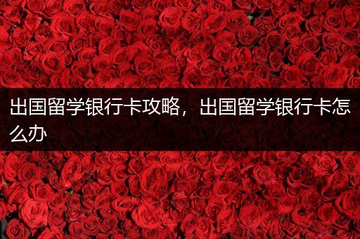 出国留学银行卡攻略，出国留学银行卡怎么办