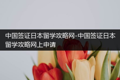 中国签证日本留学攻略网-中国签证日本留学攻略网上申请