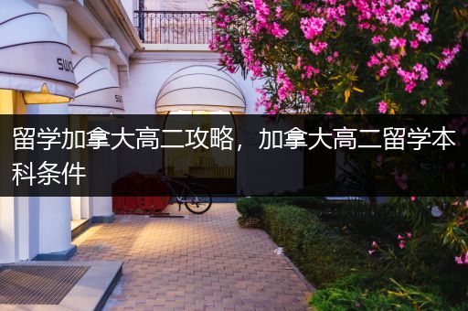 留学加拿大高二攻略，加拿大高二留学本科条件