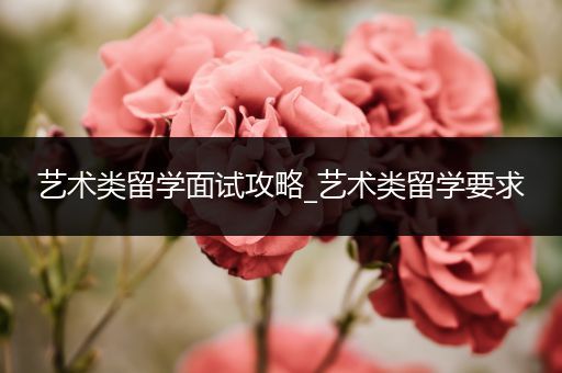 艺术类留学面试攻略_艺术类留学要求