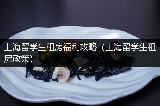 上海留学生租房福利攻略（上海留学生租房政策）
