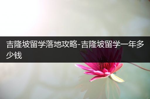 吉隆坡留学落地攻略-吉隆坡留学一年多少钱