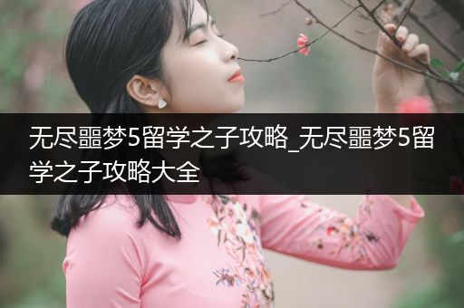 无尽噩梦5留学之子攻略_无尽噩梦5留学之子攻略大全