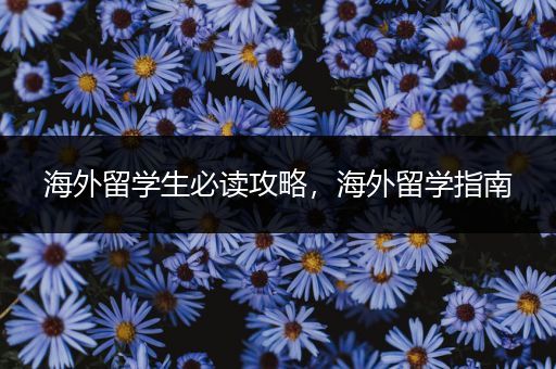 海外留学生必读攻略，海外留学指南