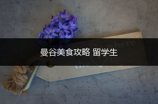 曼谷美食攻略 留学生
