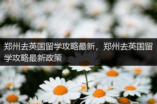 郑州去英国留学攻略最新，郑州去英国留学攻略最新政策