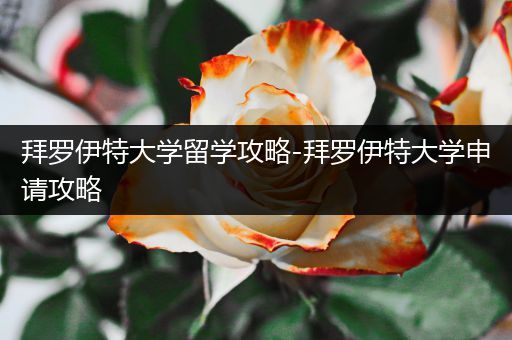 拜罗伊特大学留学攻略-拜罗伊特大学申请攻略