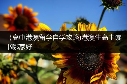 （高中港澳留学自学攻略)港澳生高中读书哪家好