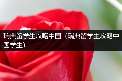 瑞典留学生攻略中国（瑞典留学生攻略中国学生）