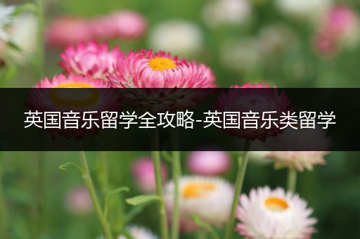 英国音乐留学全攻略-英国音乐类留学