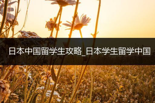 日本中国留学生攻略_日本学生留学中国