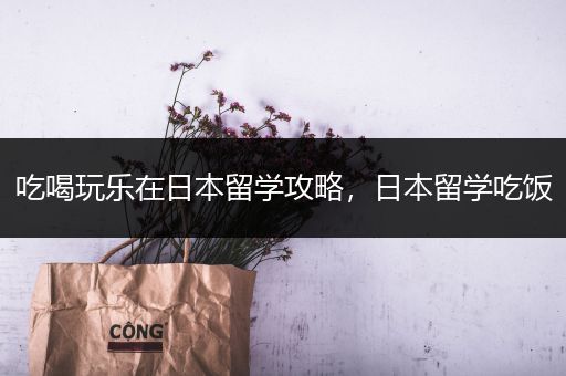 吃喝玩乐在日本留学攻略，日本留学吃饭
