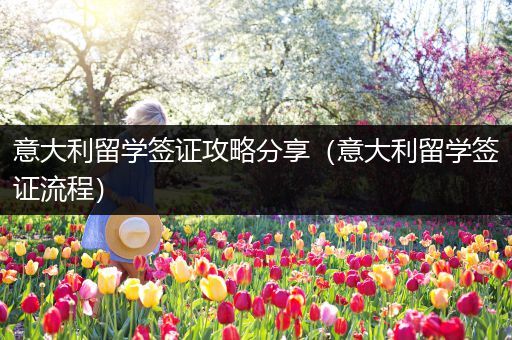 意大利留学签证攻略分享（意大利留学签证流程）