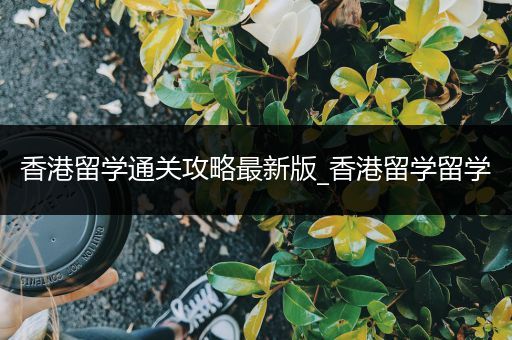 香港留学通关攻略最新版_香港留学留学