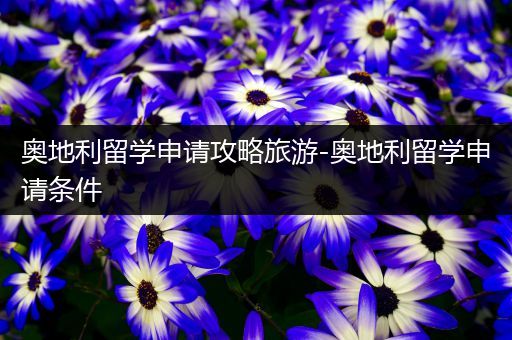 奥地利留学申请攻略旅游-奥地利留学申请条件