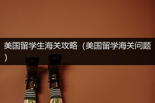 美国留学生海关攻略（美国留学海关问题）