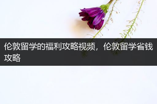 伦敦留学的福利攻略视频，伦敦留学省钱攻略