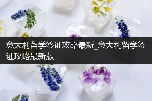 意大利留学签证攻略最新_意大利留学签证攻略最新版
