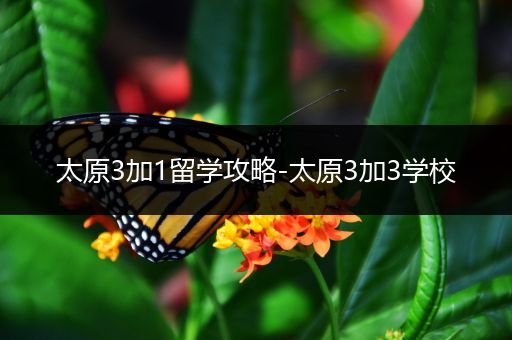 太原3加1留学攻略-太原3加3学校