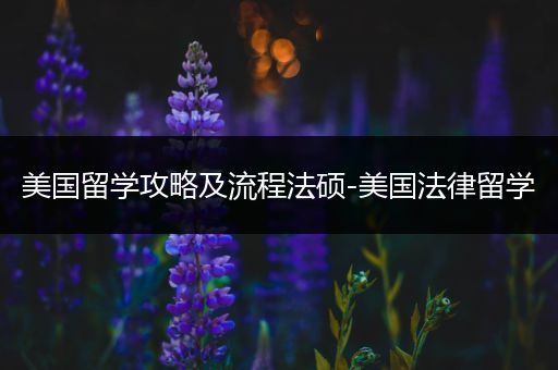 美国留学攻略及流程法硕-美国法律留学