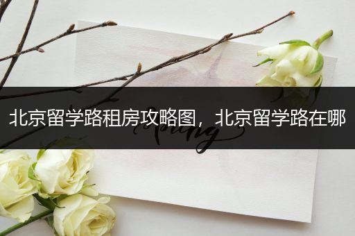 北京留学路租房攻略图，北京留学路在哪