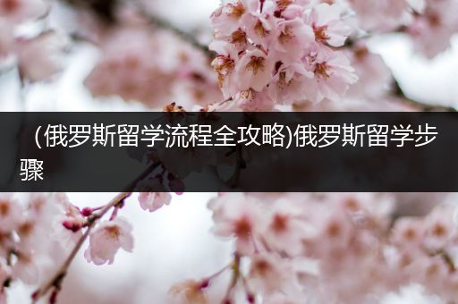 （俄罗斯留学流程全攻略)俄罗斯留学步骤