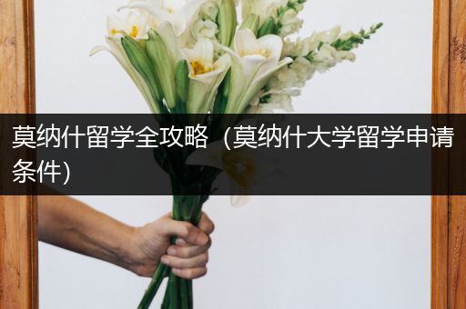 莫纳什留学全攻略（莫纳什大学留学申请条件）
