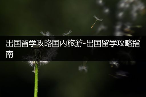 出国留学攻略国内旅游-出国留学攻略指南