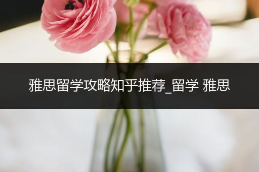 雅思留学攻略知乎推荐_留学 雅思