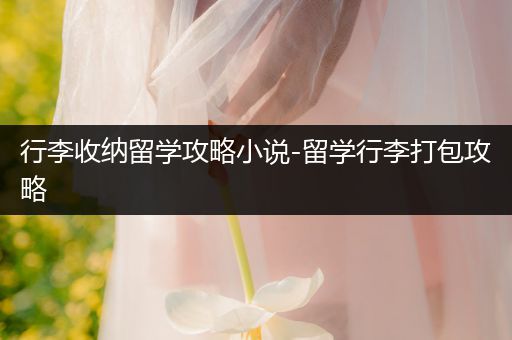 行李收纳留学攻略小说-留学行李打包攻略
