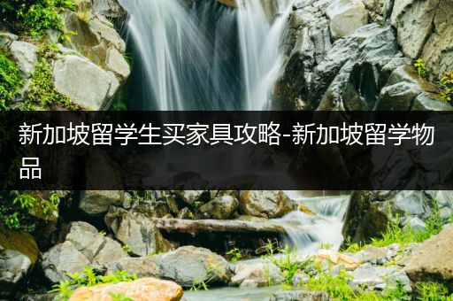 新加坡留学生买家具攻略-新加坡留学物品