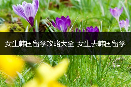 女生韩国留学攻略大全-女生去韩国留学
