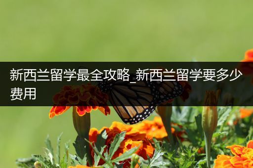 新西兰留学最全攻略_新西兰留学要多少费用