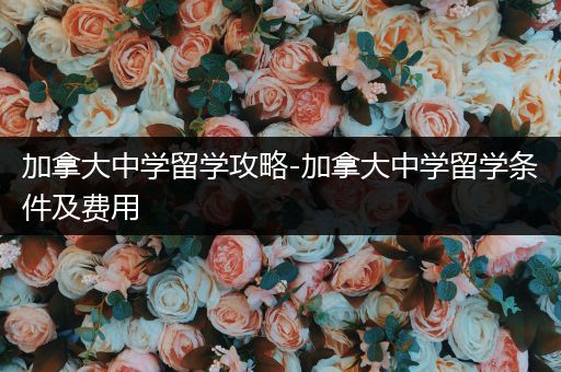 加拿大中学留学攻略-加拿大中学留学条件及费用