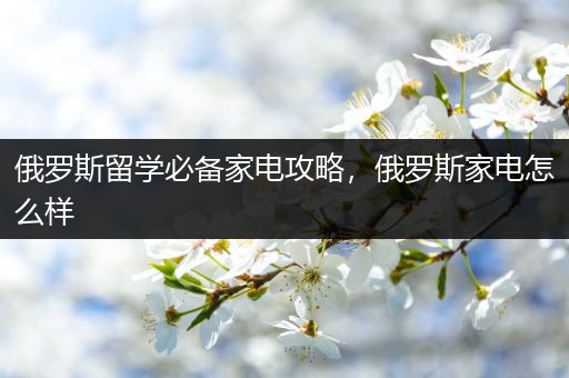 俄罗斯留学必备家电攻略，俄罗斯家电怎么样