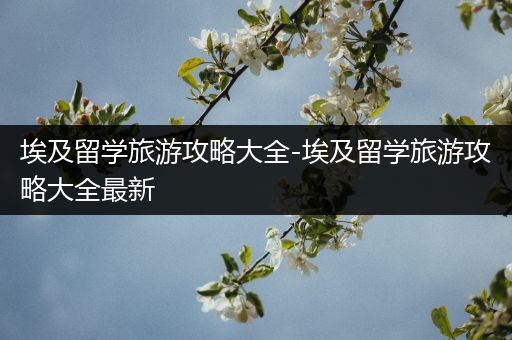 埃及留学旅游攻略大全-埃及留学旅游攻略大全最新