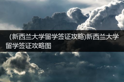 （新西兰大学留学签证攻略)新西兰大学留学签证攻略图