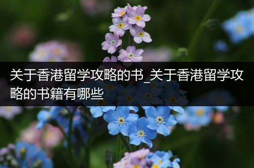 关于香港留学攻略的书_关于香港留学攻略的书籍有哪些