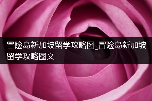 冒险岛新加坡留学攻略图_冒险岛新加坡留学攻略图文
